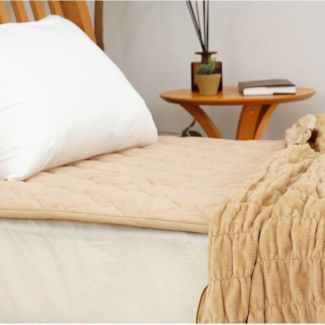 ヒートコットン 敷きパッド シングル ロマンス小杉 表地綿100% 日本製