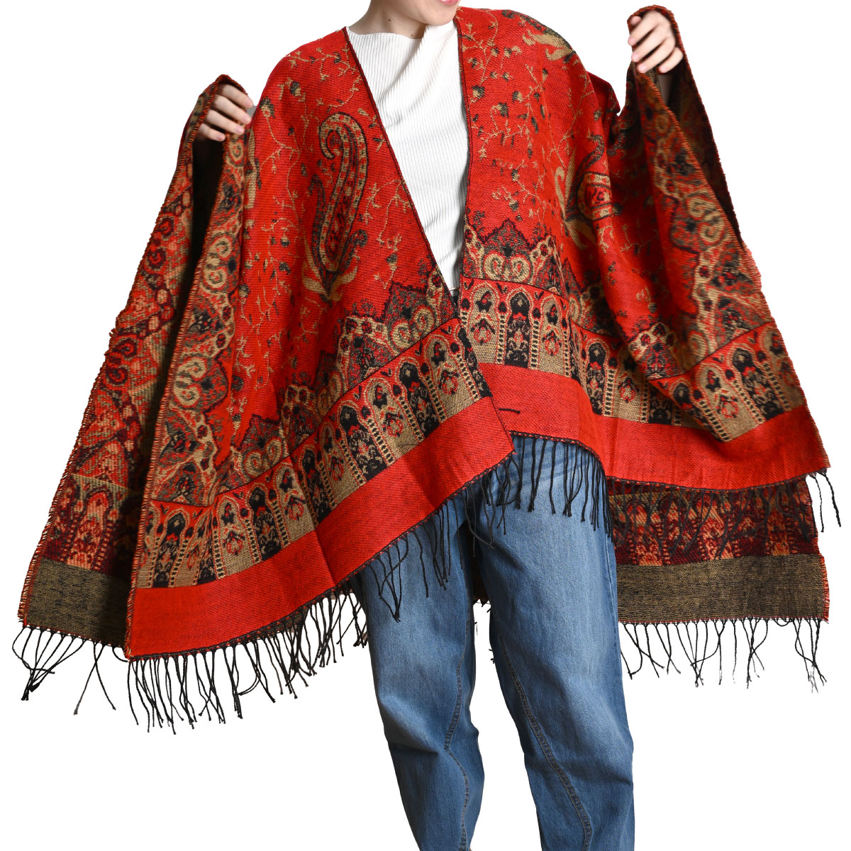 marai（マーライ） ストール 大判 秋 冬 レディース メンズ 厚手 大判