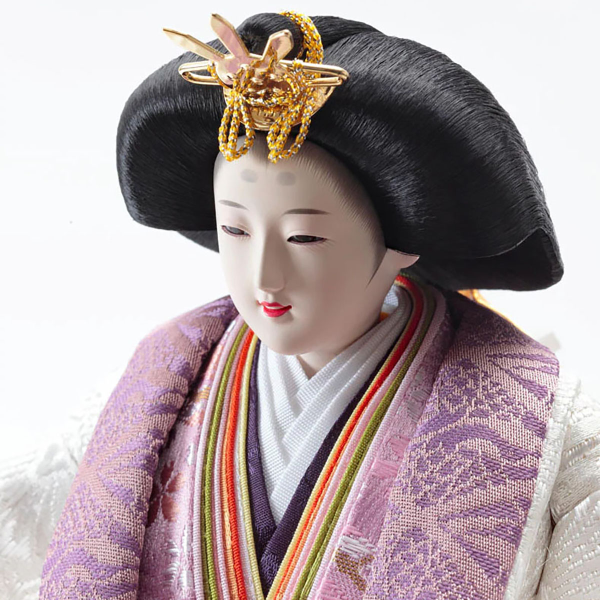 雛人形 立雛飾り 衣裳着 金彩刺繍 三五親王 立親王飾り 人形の久月