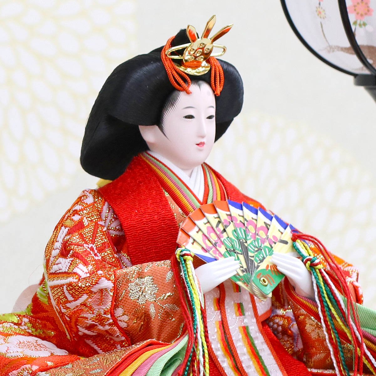 雛人形 ケース飾り 久月 衣裳着 ケース入り 五人揃 芥子親王 柳官女