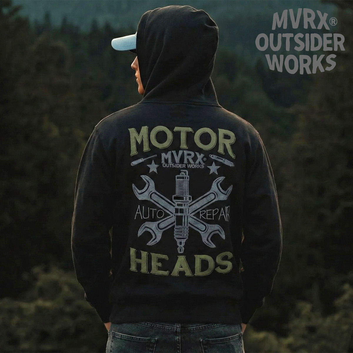 MVRX 極厚 10oz スウェット ジップアップ パーカー メンズ ブランド 裏