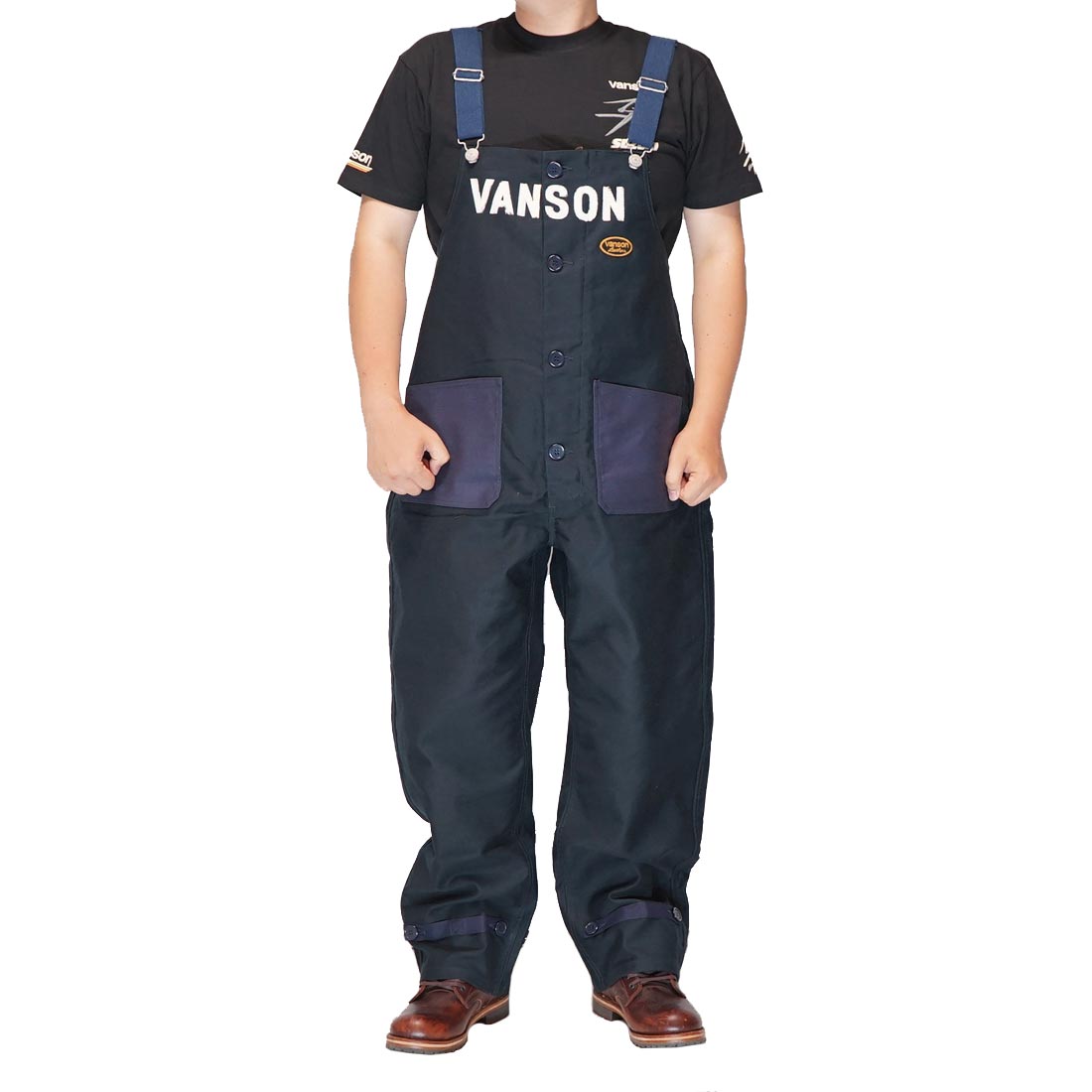 VANSON バンソン オーバーオール サロペットオールインワン 上下