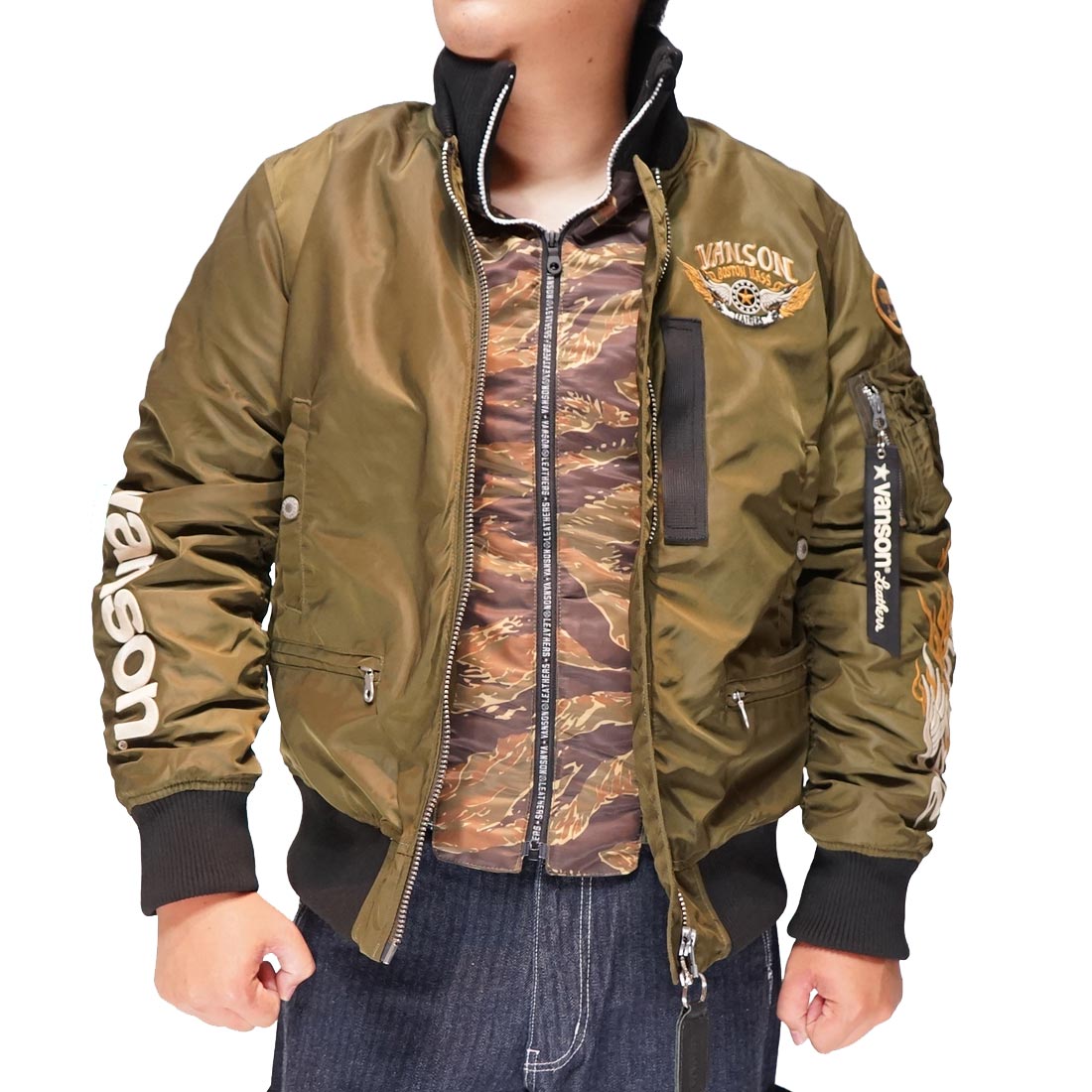 バンソン VANSON MA-1 フライト ジャケット アウター メンズ