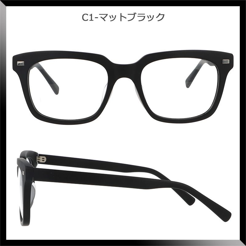 メガネ 度付き メンズ 大きめ 太いフレーム 黒縁 おしゃれ