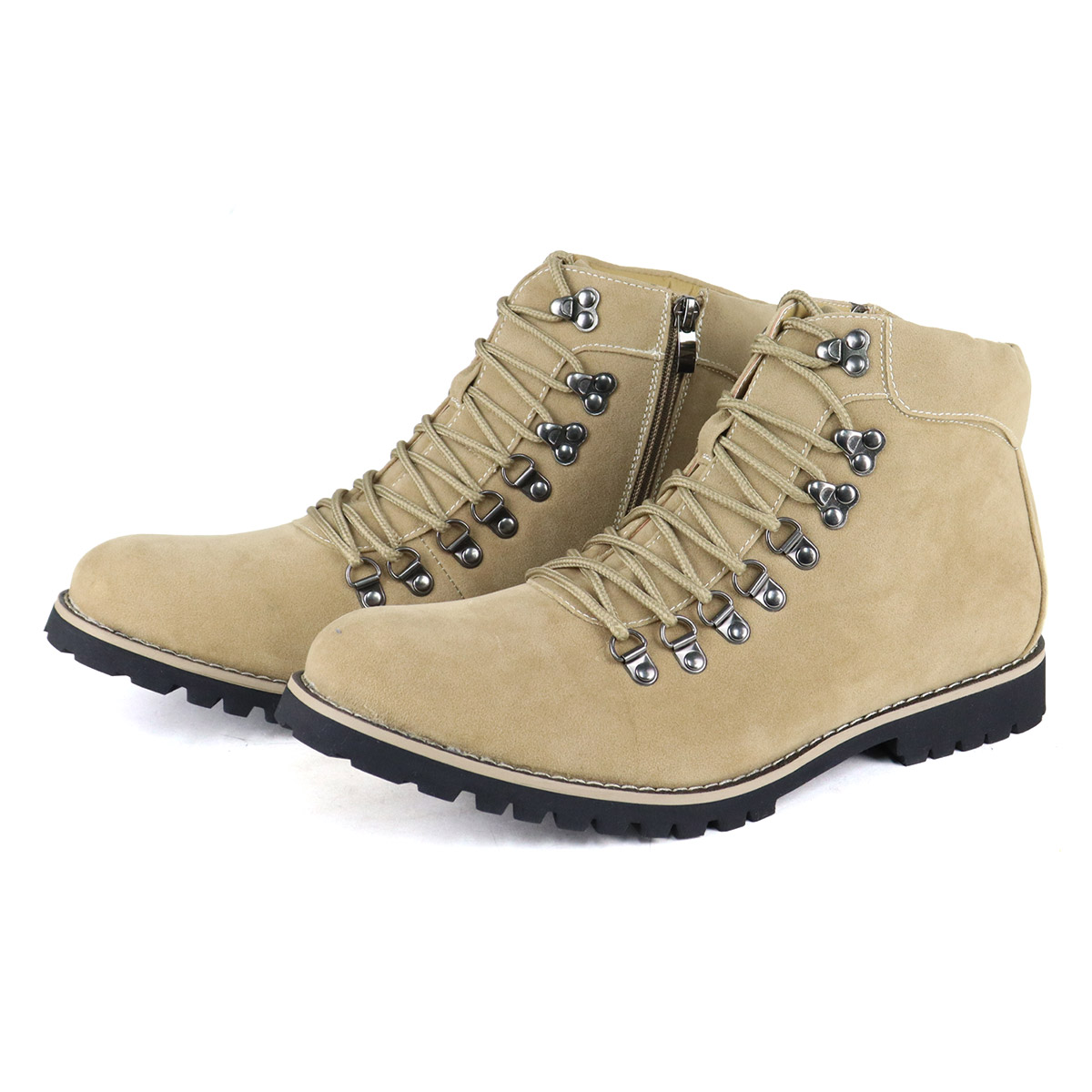 AAA+（サンエープラス） ブーツ メンズ ショート 黒 マウンテン 履き