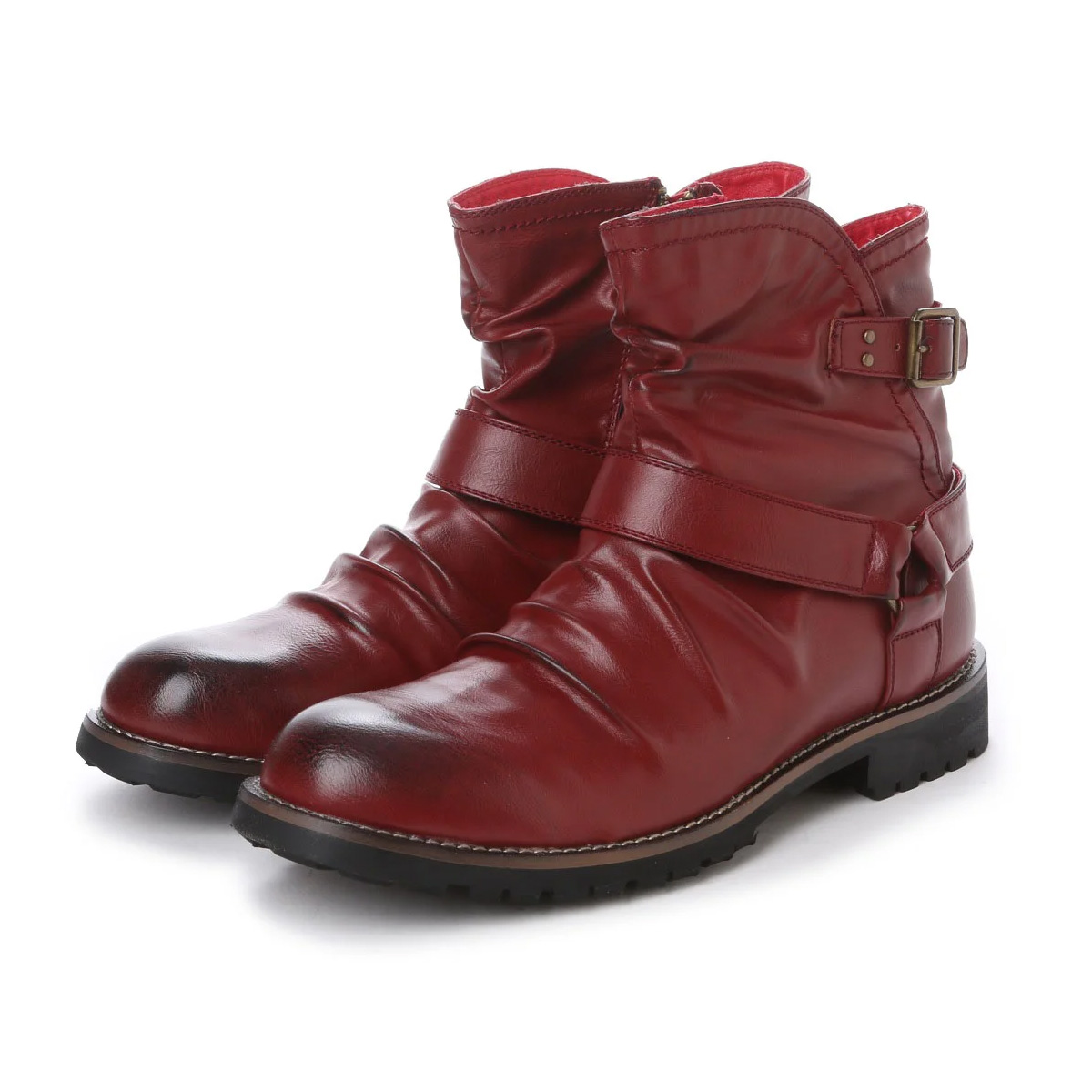 Dedes（デデス） ブーツ メンズ ショート エンジニア 合成皮革