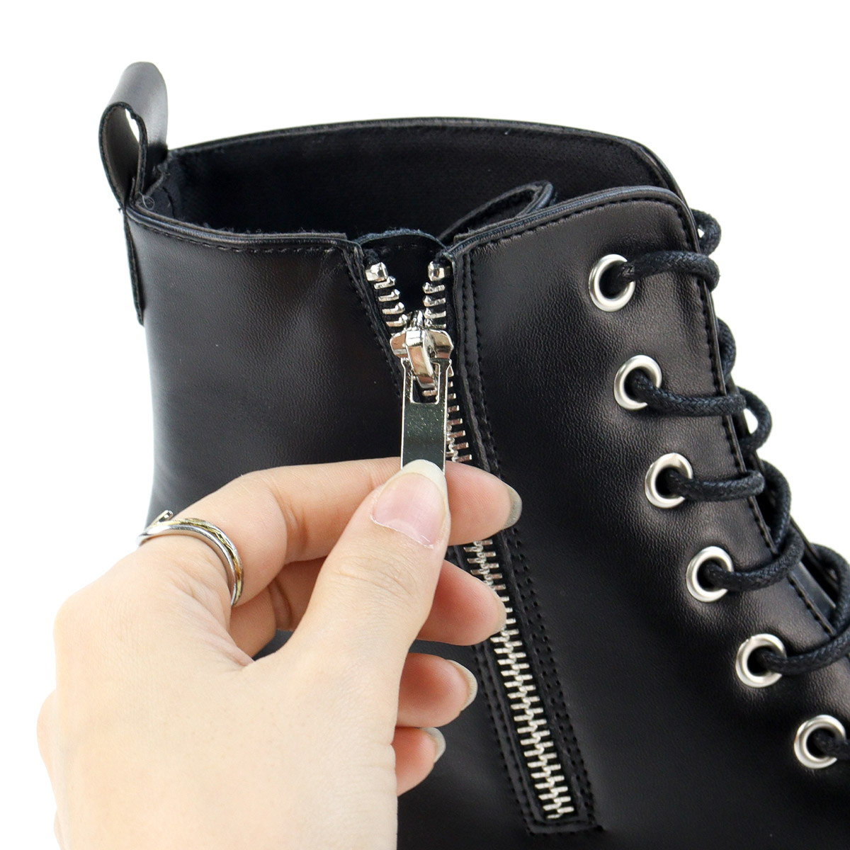 LOVEHUNTER（ラブハンター） レースアップブーツ レディース 厚底 8cm