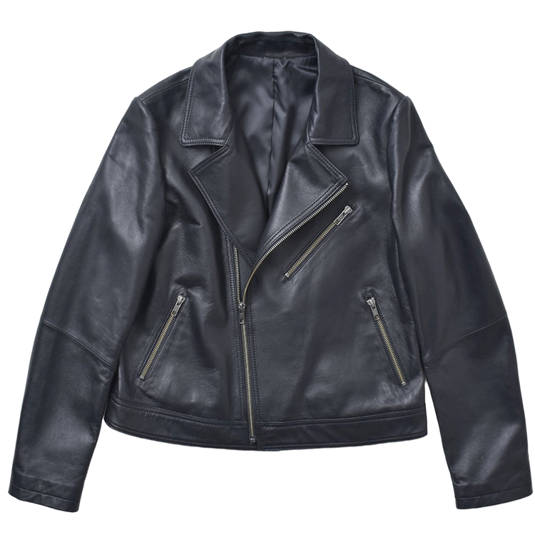 MGSABLE ジャケット 本革 レディース ラムレザー ライダース ダブル