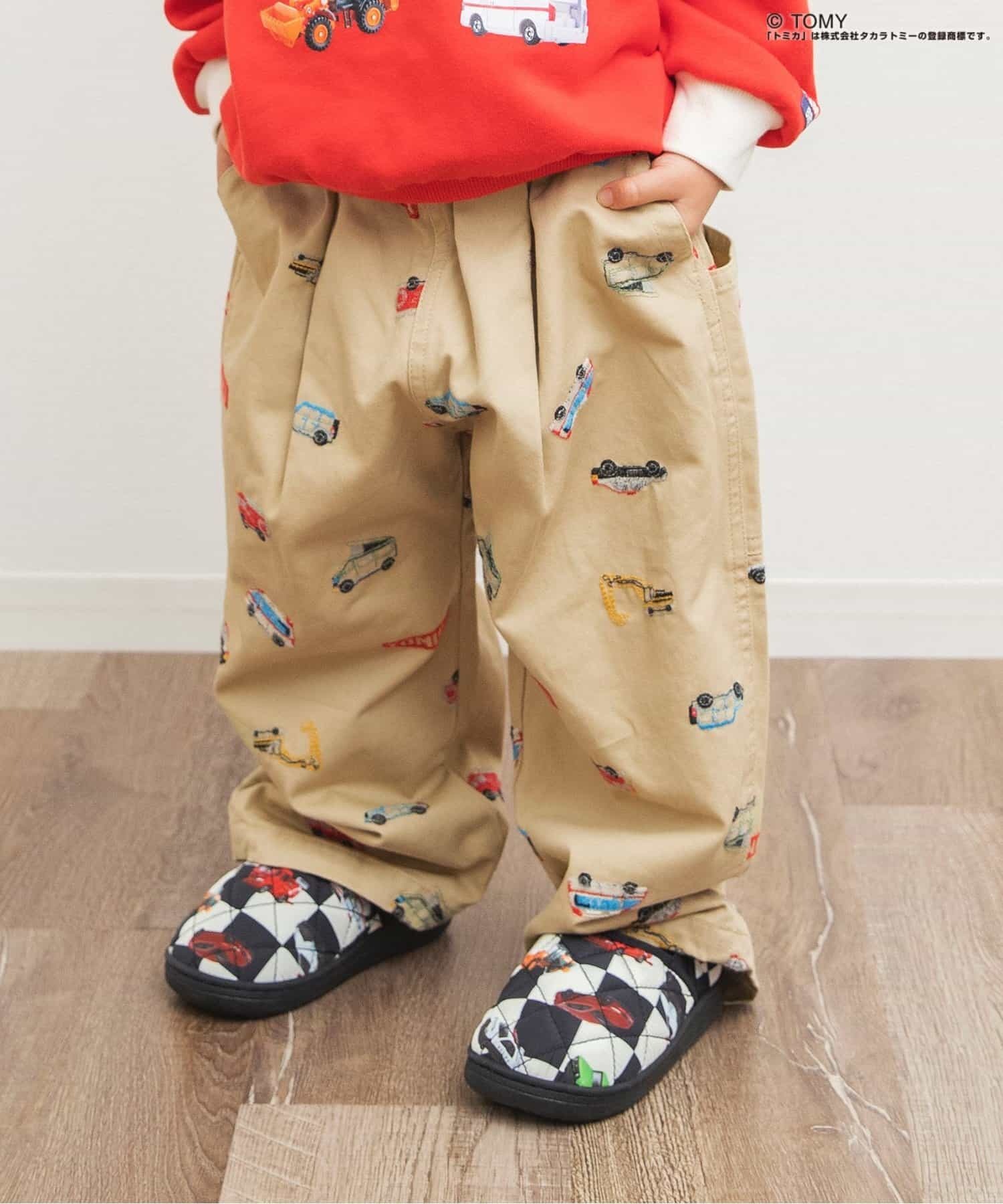 BREEZE（ブリーズ） 子供服t TOMICA×BREEZE 刺繍総柄 パンツ キッズ
