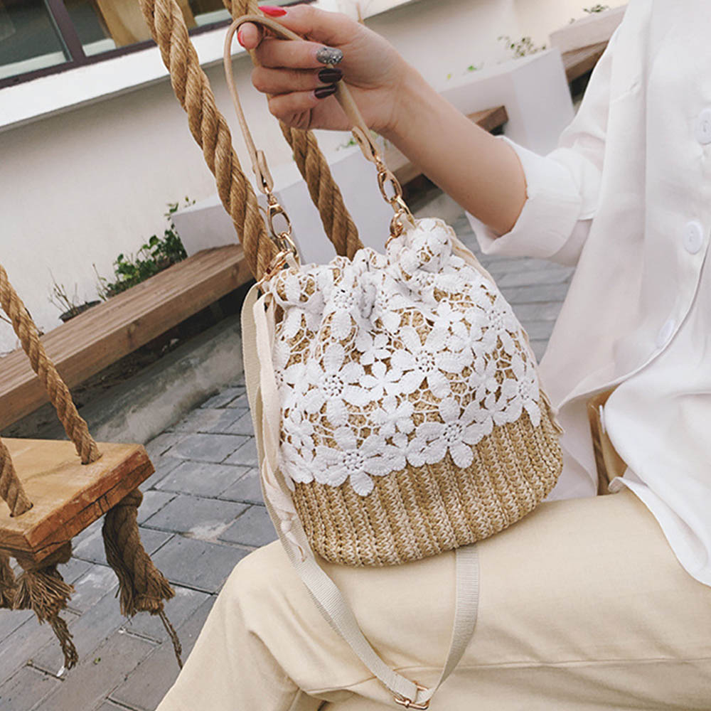 miniministore（ミニミニストア） かごバッグ レース ショルダーバッグ