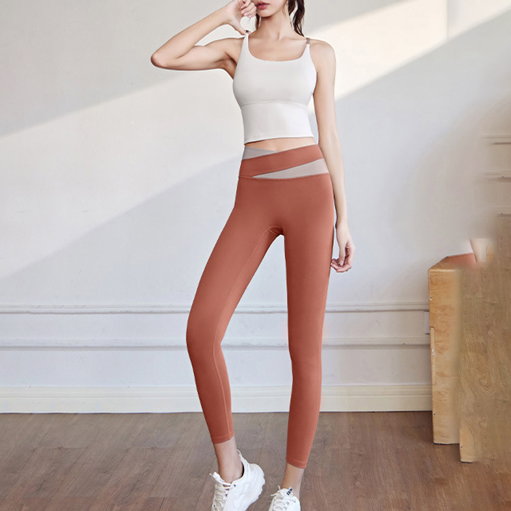 HYS SHOP ヨガウェア 上下セット レディース ブラトップ レギンス 2点