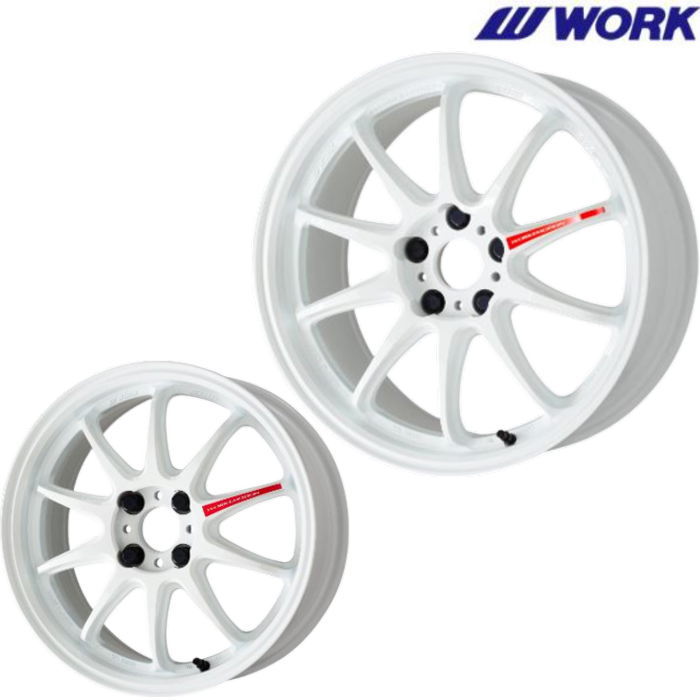 WORK 15インチ 4穴 100 6J WORK EMOTION ZR10 アズールホワイト