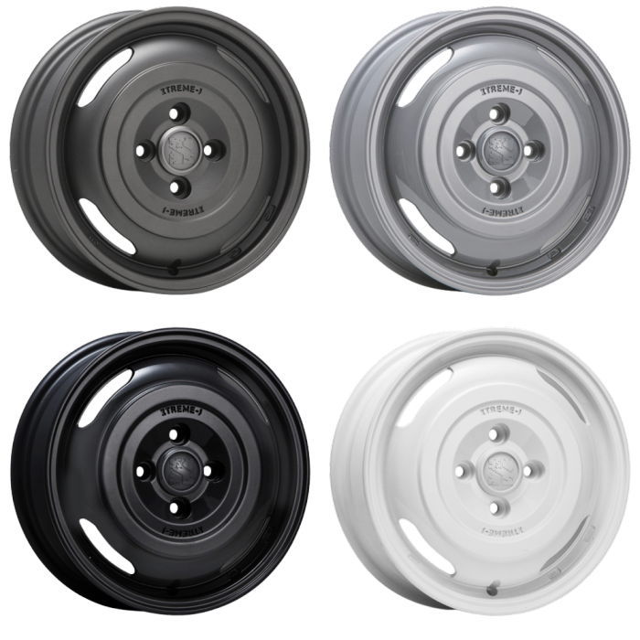 MLJ 14インチ 4穴 100 4.5J XTREME-J JOURNEY ガンブラック グレー