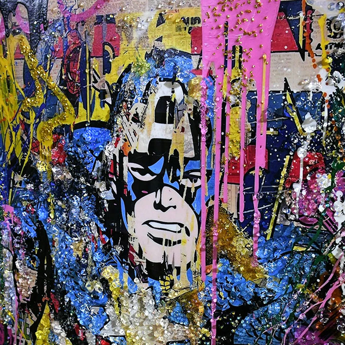 アートパネル 絵画 インテリアアート 水晶絵 クリスタルアート 80×60cm