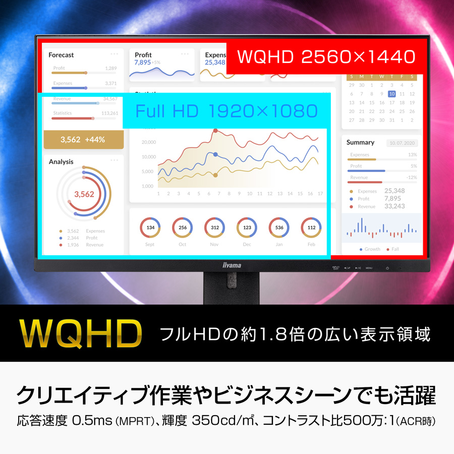 ProLite P5倍 iiyama モニター 新品 23.8インチ XUB2492QSU-B1A WQHD