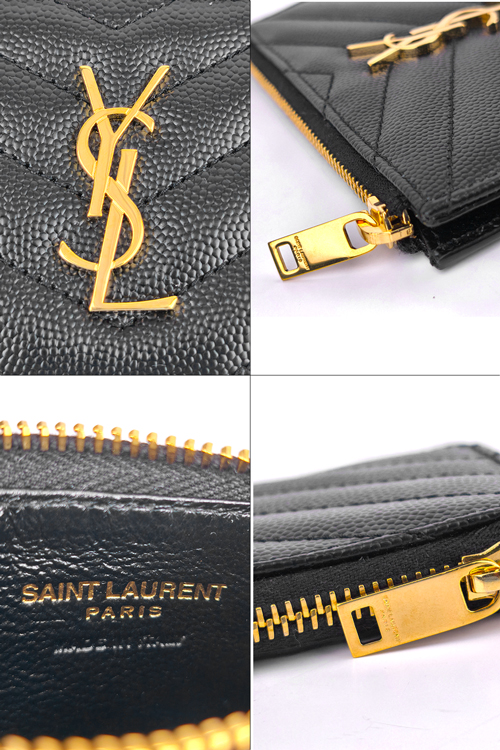 SAINT LAURENT サンローラン モノグラム フラグメント ジップカード
