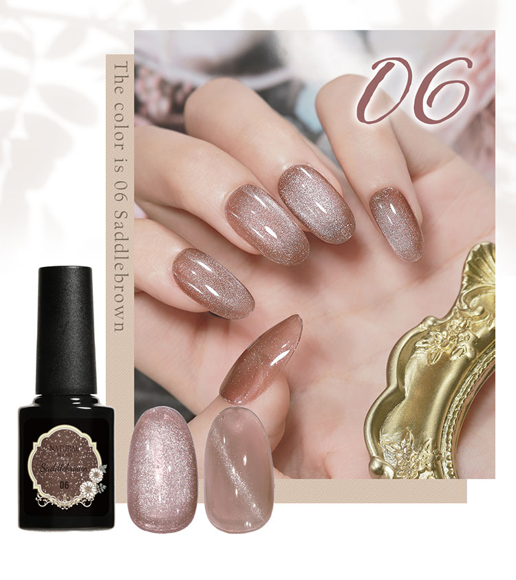 全6色セット】ナチュラルマグネットネイル マグネット 自然なスキン