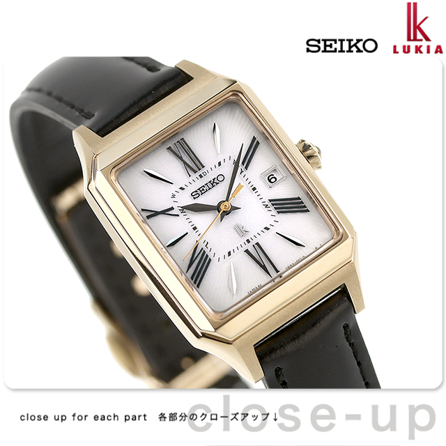 LUKIA セイコー ルキア ソーラー電波 腕時計 ブランド レディース 革