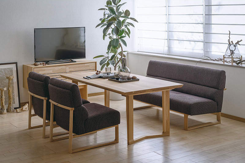 カリモク家具（KARIMOKU FURNITURE） カリモク ダイニングソファ 3人掛