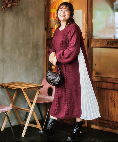 ニッセン（nissen） ワンピース ロング マキシ レディース サイド