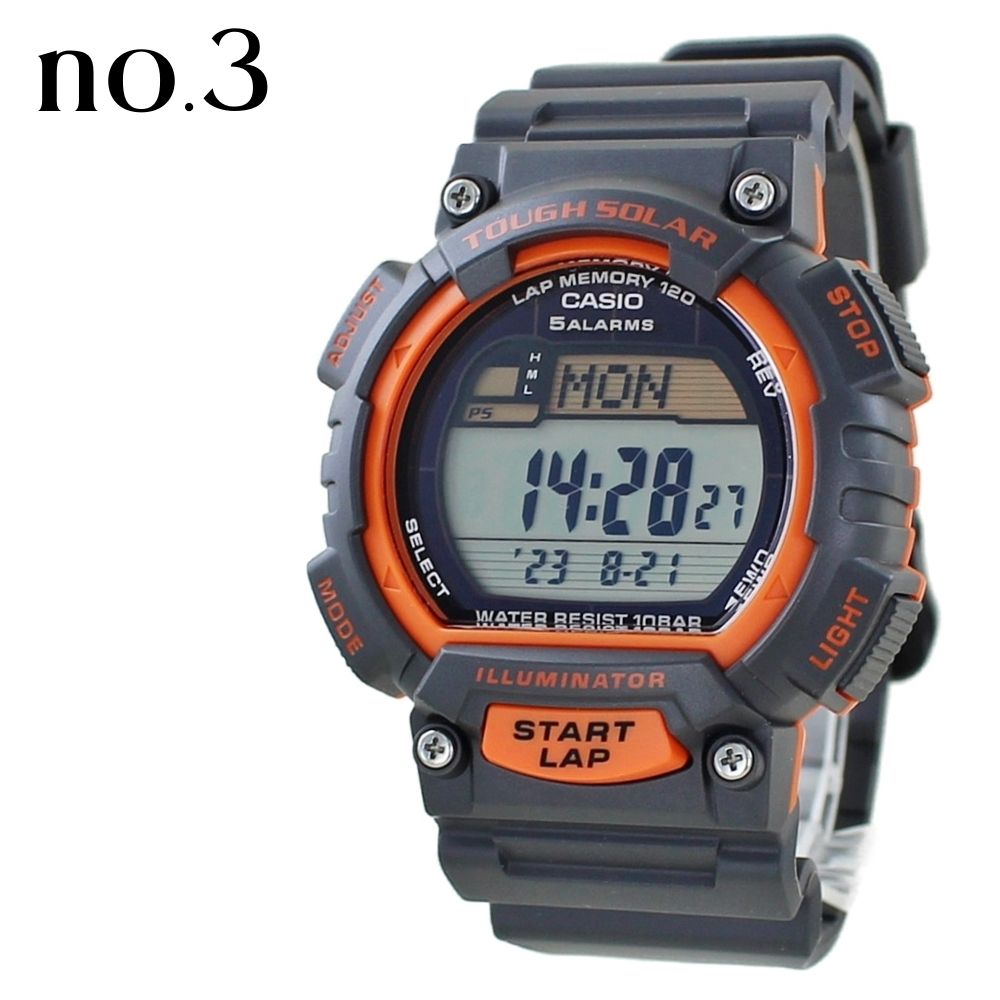 CASIO（カシオ） ソーラー ランニングウォッチ デジタル 電池交換不要