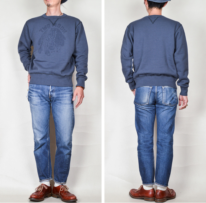 Two Moon（トゥームーン） トゥームーン（TwoMoon）両Vスウェット TWO