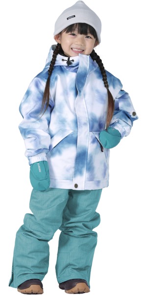 ポンタぺス（PONTAPES） スノーボードウェア キッズ 上下セット 中綿
