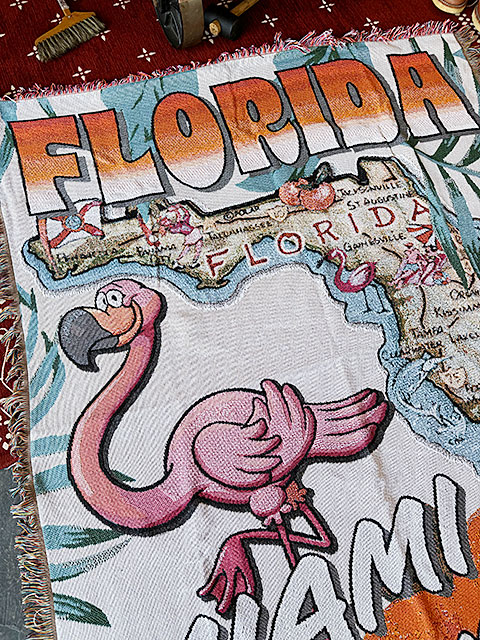 アメリカン ラグマット （フロリダ） コットン製 フリンジ