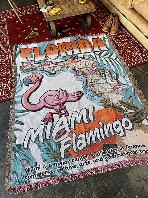 アメリカン ラグマット （フロリダ） コットン製 フリンジ