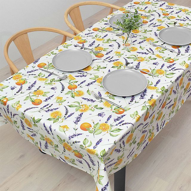 テーブルクロス 140cm×210cm ラミネート 花柄 北欧 防水 撥水 はっ水