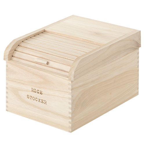 ぼん家具 桐 米びつ 10キロ ライスストッカー スリム 米櫃 こめびつ