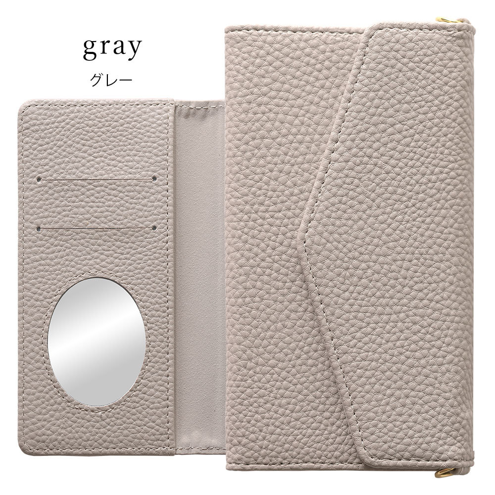 iPhone13 ケース mini pro max 手帳型 ブランド おしゃれ ミラー付き