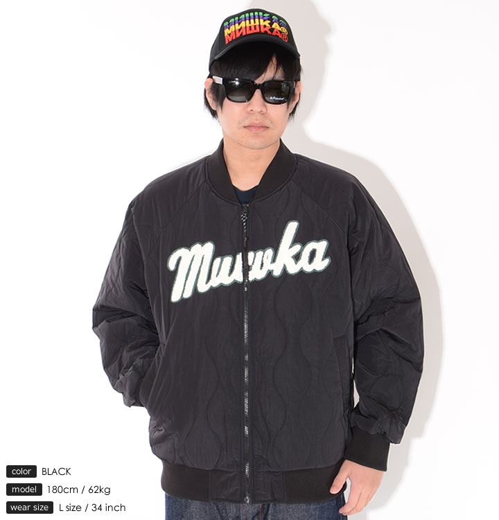 MISHKA（ミシカ） 中綿ジャケット キルティング サガラ刺繍 キープ