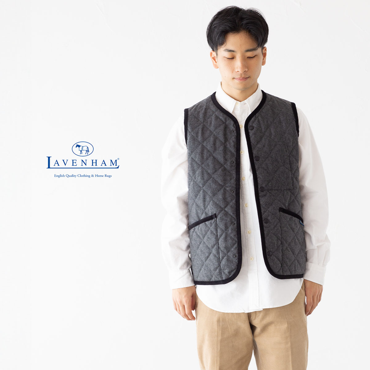 LAVENHAM（ラベンハム） 【英国製】 ウール ソーンハム キルティング