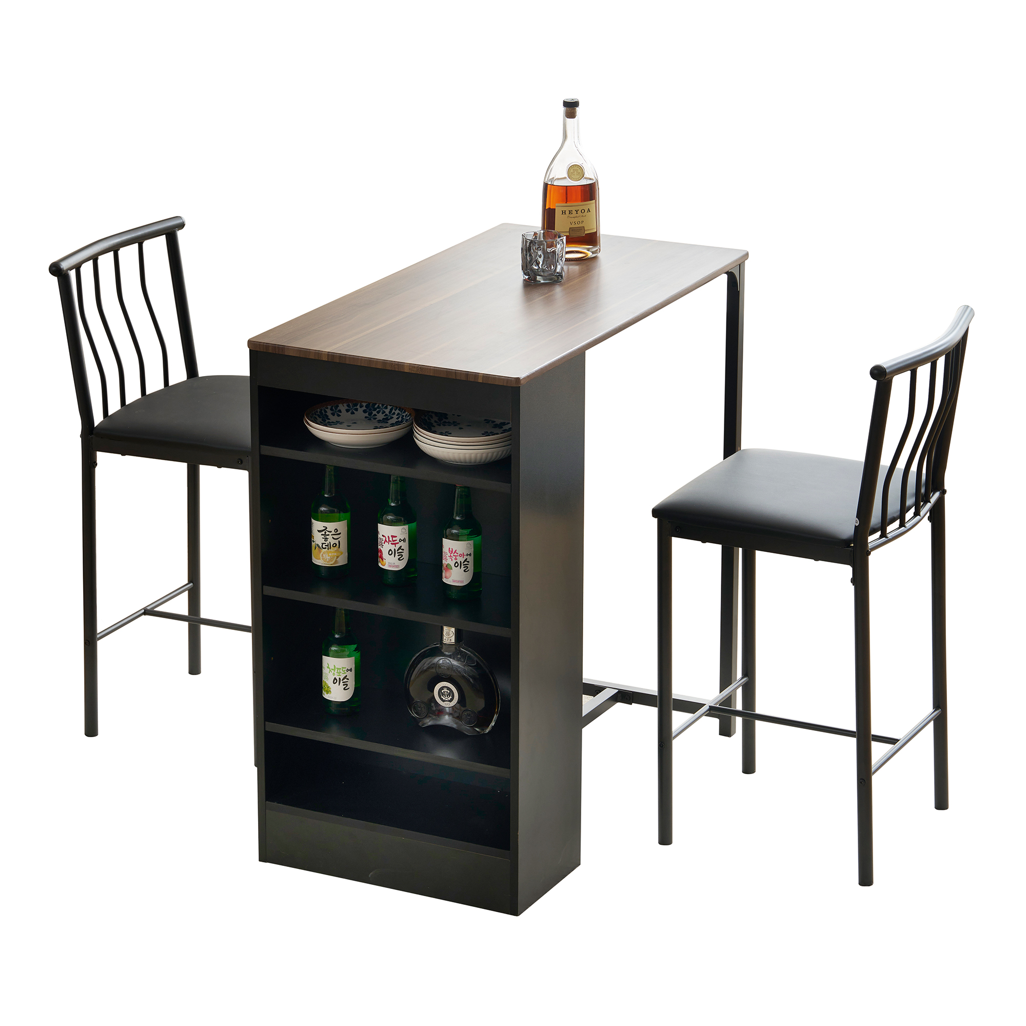 爆買WEEK☆全品5%引クーポン利用】バーテーブル カウンターテーブル 3