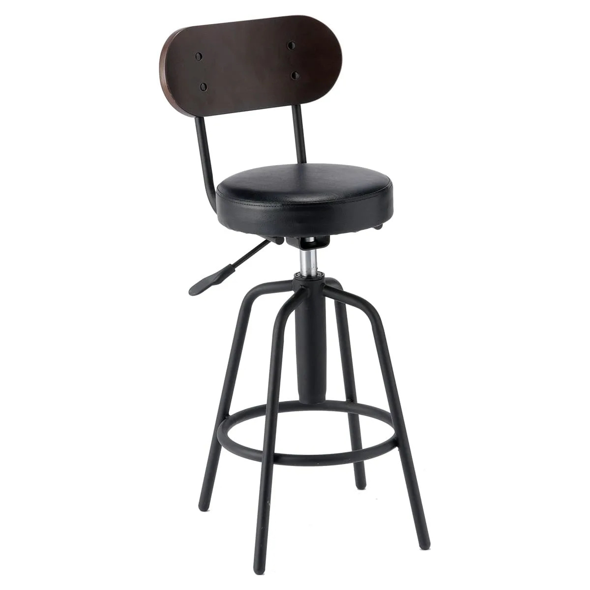 カウンターチェア 2脚セット 座面高61〜71cm 回転 タムチェア （ バー