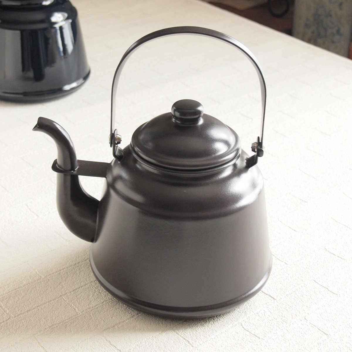 ホーロー雑貨 やかん レトロ ホーロー ケトル アンティーク調 : 雑貨屋