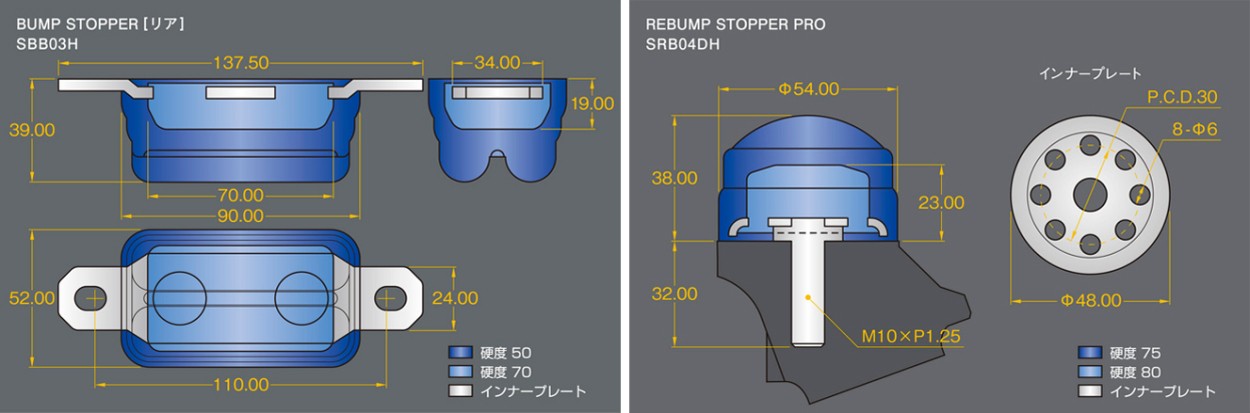 GENB（玄武） SSB01MH ストロークストッパーMAX フロントリアセット