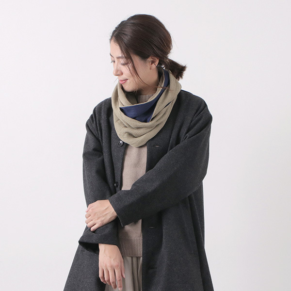 ROCOCO（ロココ） 別注 2トーン スヌード リバーシブル 今治マフラー