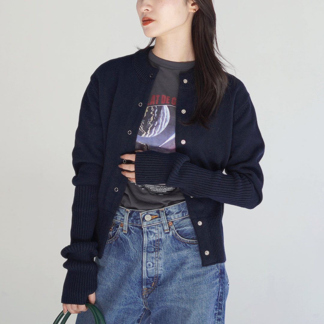 Shinzone（シンゾーン） コットン ロングリブ カーディガン 25SMSNI01