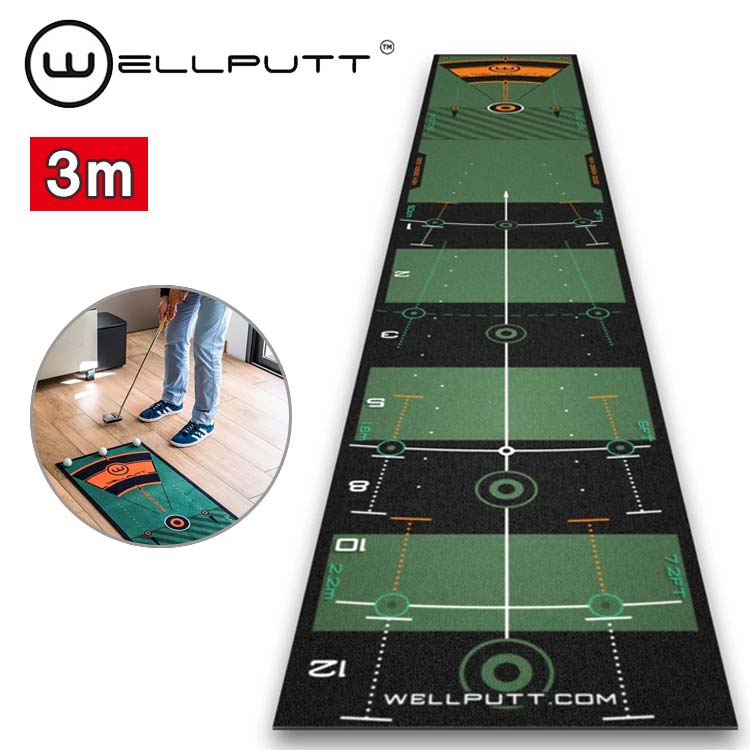 練習器具】Wellputt ウェルパット パターマット 2メートル WLP