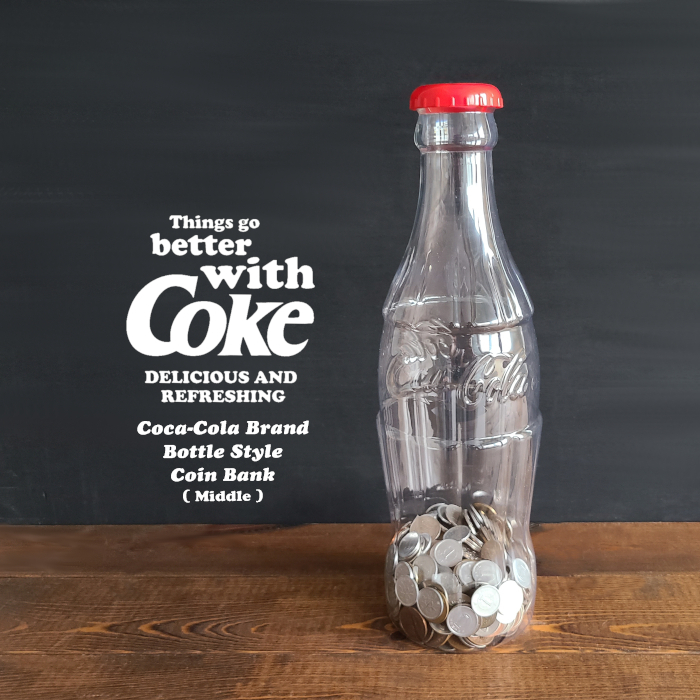 Coca Cola（コカコーラ） 貯金箱 CocaCola MIDDLE BOTTLE BANK 高さ