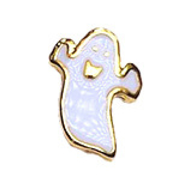 ネイルパーツ ハロウィン メタルパーツ オバケ パンプキン 5個入