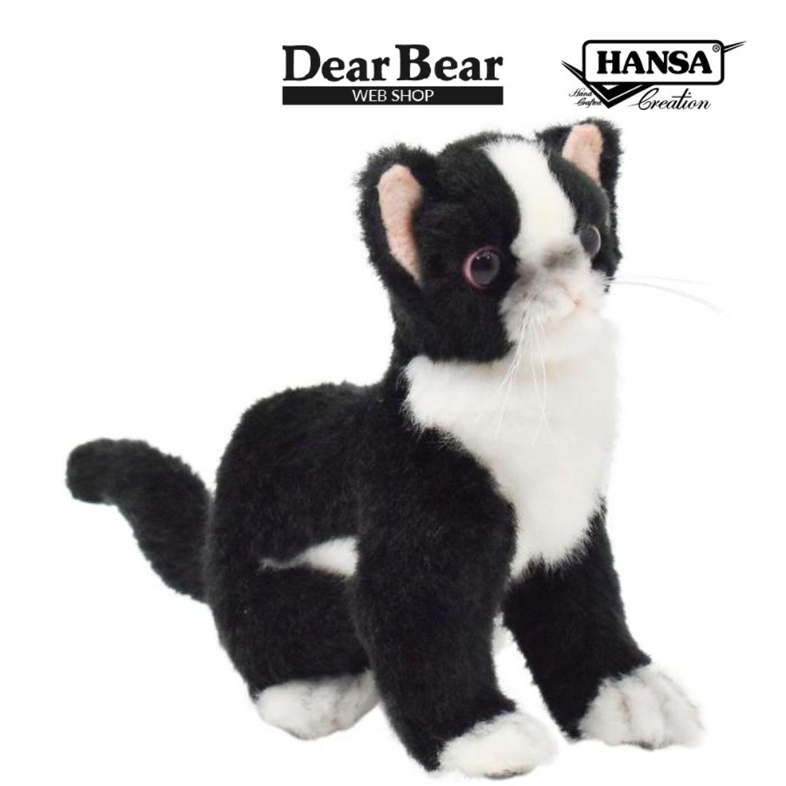 HANSA BH6487 ネコ 仔 ブラック ねこ 猫 くろ 黒 こども 子供