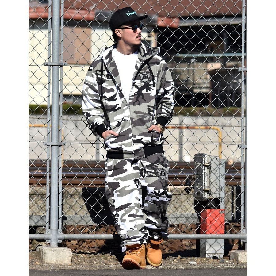 DOPE（ドープ） 迷彩 スウェットセットアップ メンズ レディース
