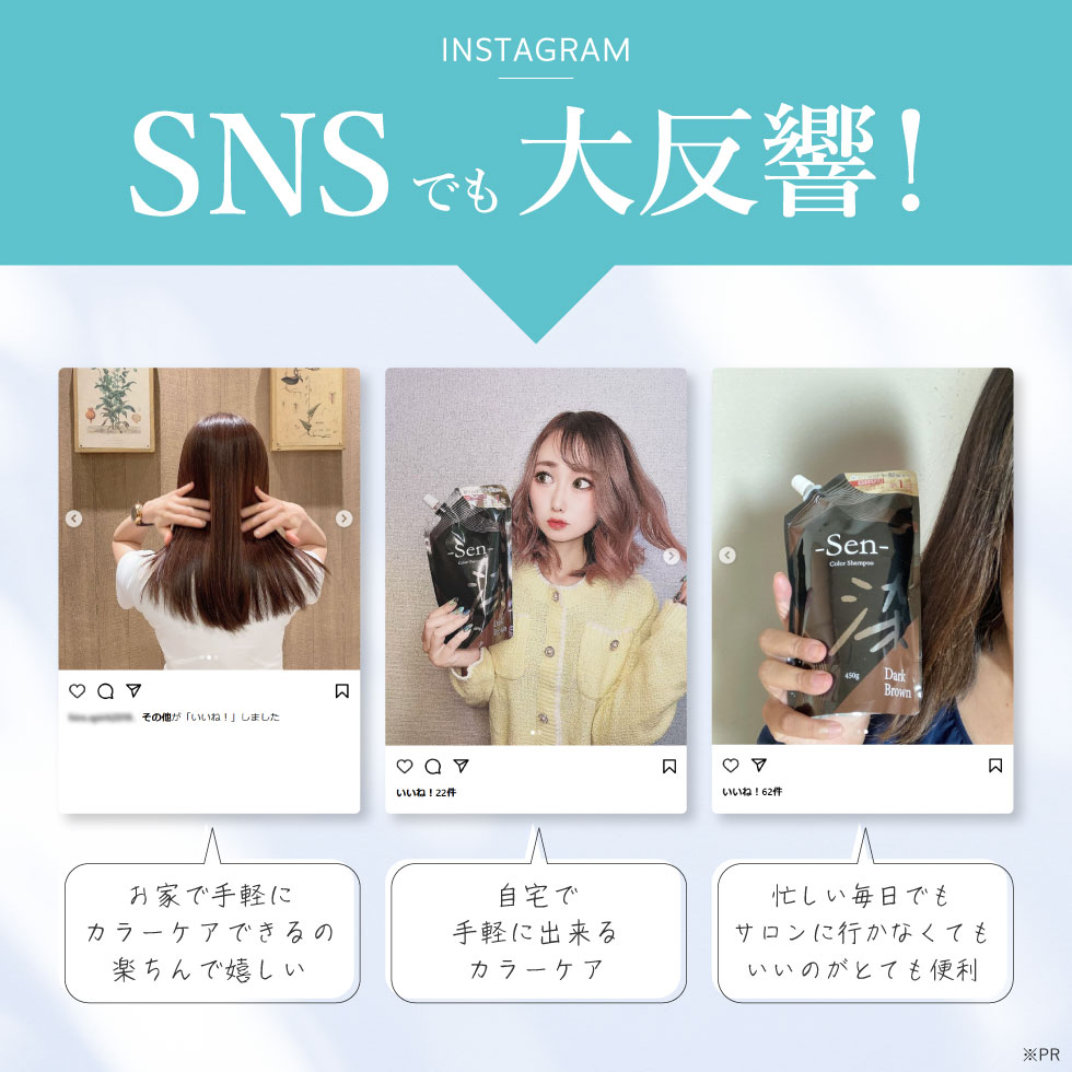 PICOMONTE（ピコモンテ） 白髪染め シャンプー 450g 3個セット カラー