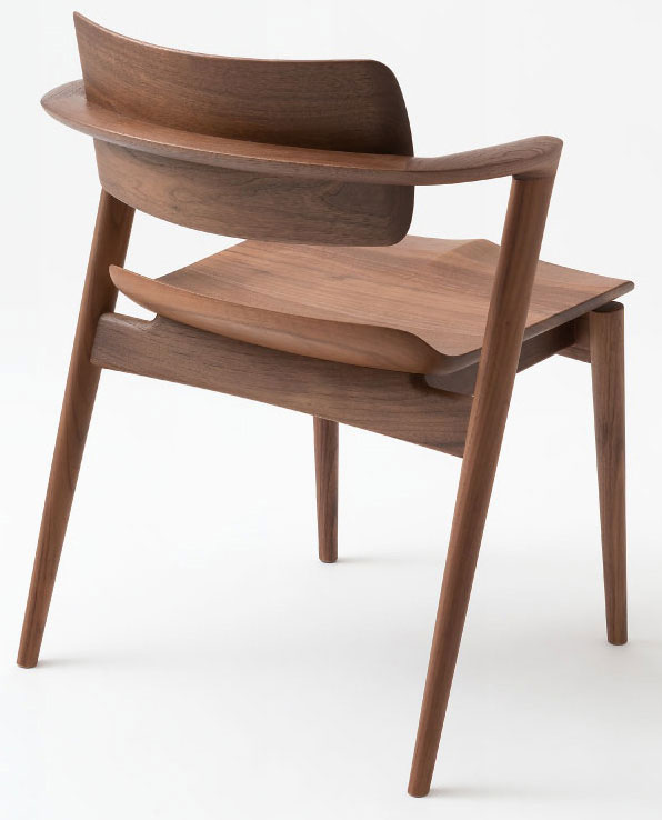 飛騨産業 HIDA KX251AU セオトEX SEOTO-EX セミアームチェア 板座 肘