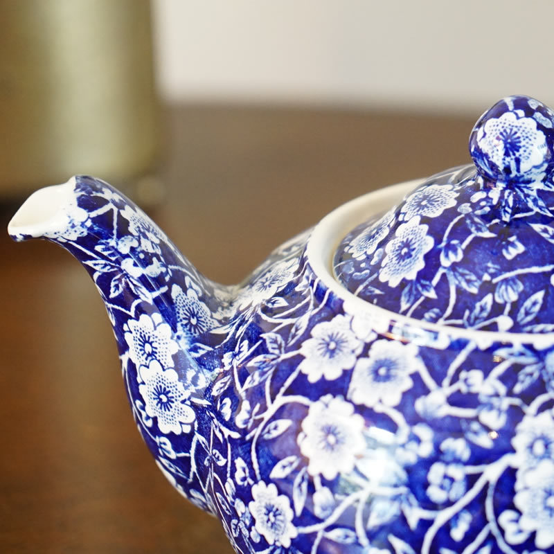 BURLEIGH（バーレイ） Calico ブルーキャリコ バーレイ社 ティーポット