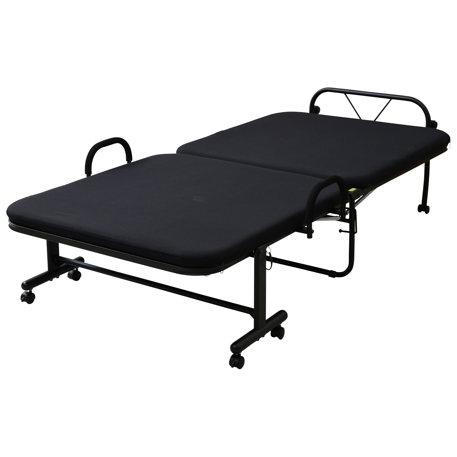 山善（YAMAZEN） 折りたたみベッド シングル ハイタイプ 組み立て簡単