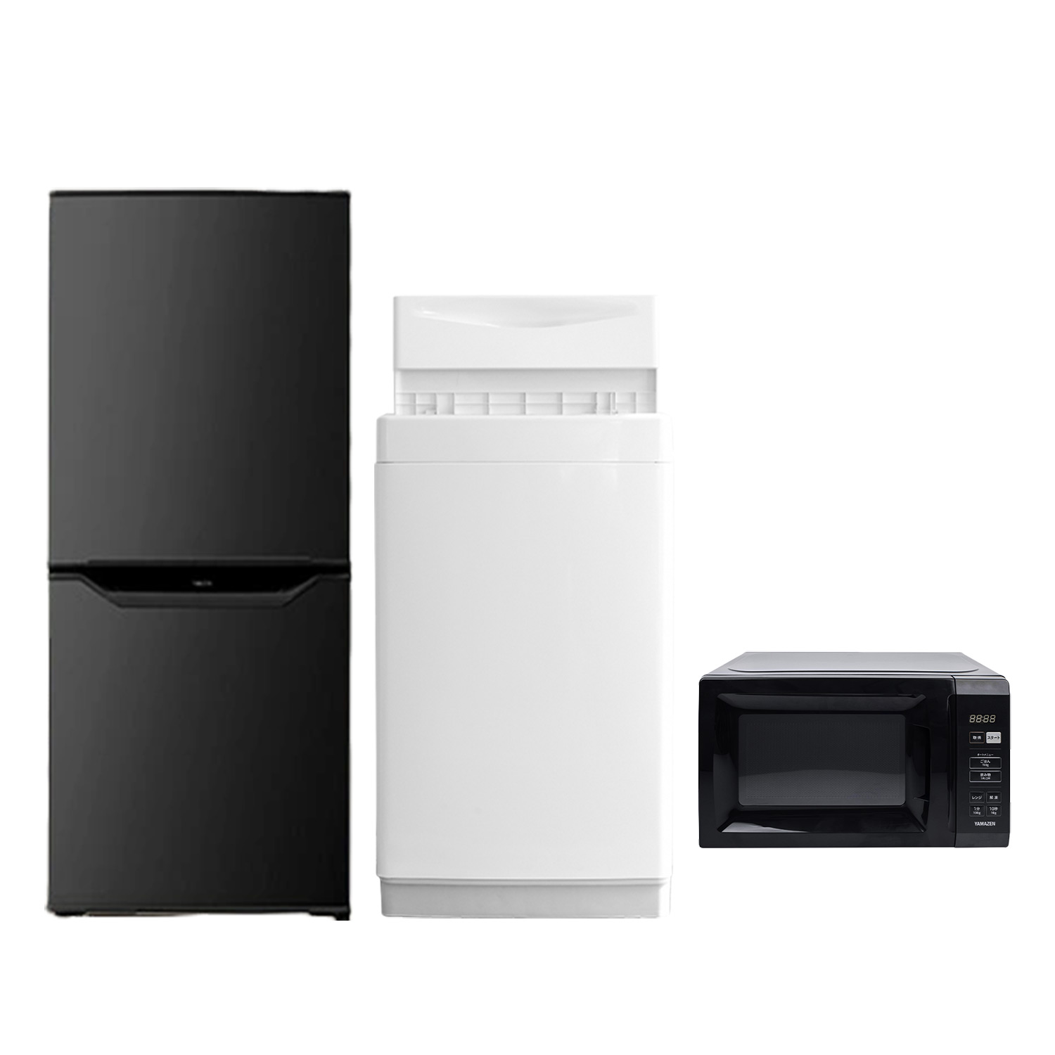 山善（YAMAZEN） 家電セット 一人暮らし 3点セット 冷蔵庫 106L 洗濯機